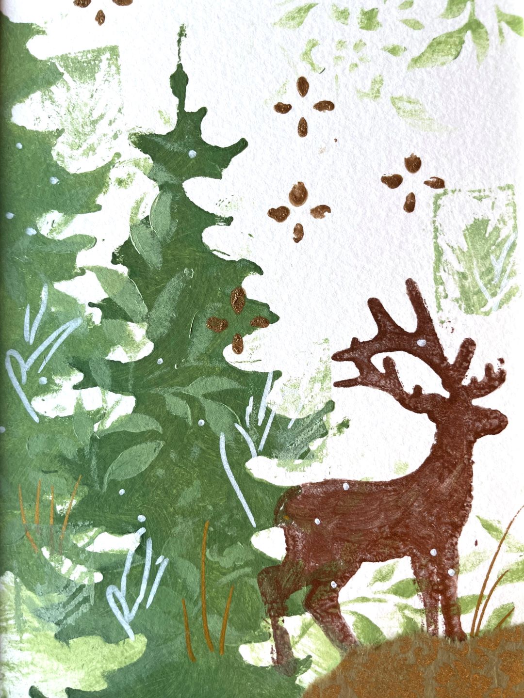 Deer Among the Trees