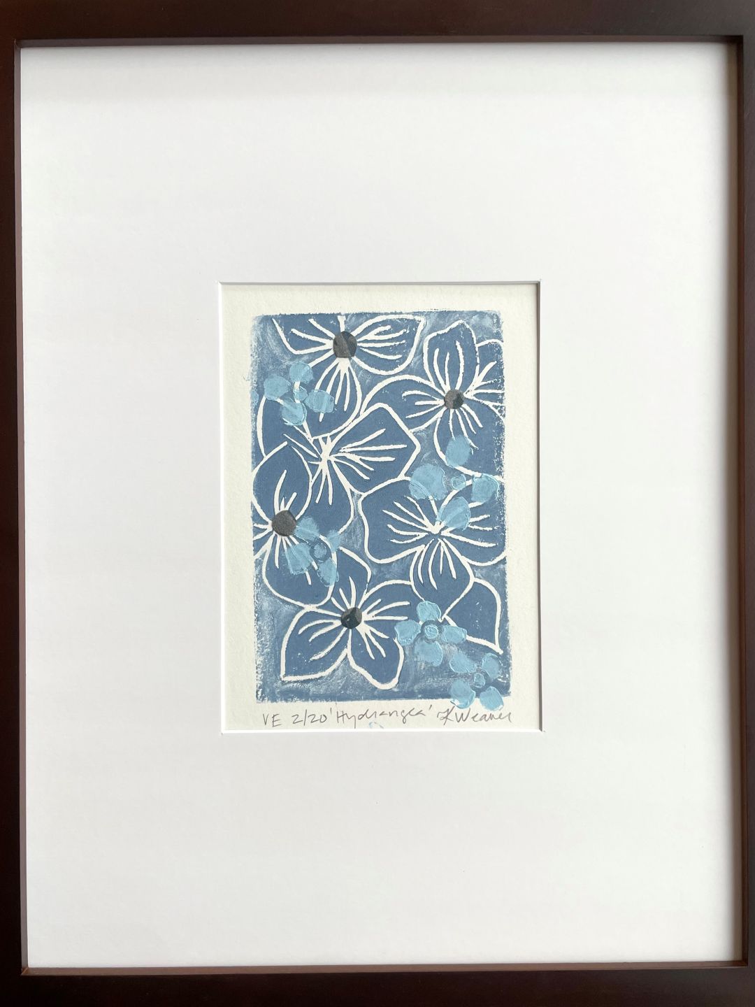 Hydrangea Linocut II