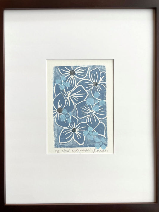Hydrangea Linocut II