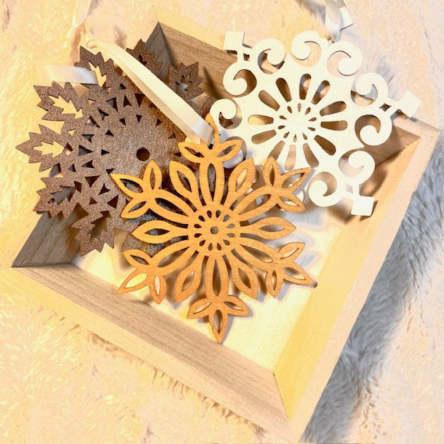 Snowflake Ornaments - Harvest Colors