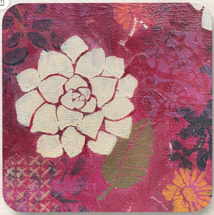 Crimson Botanics Coasters