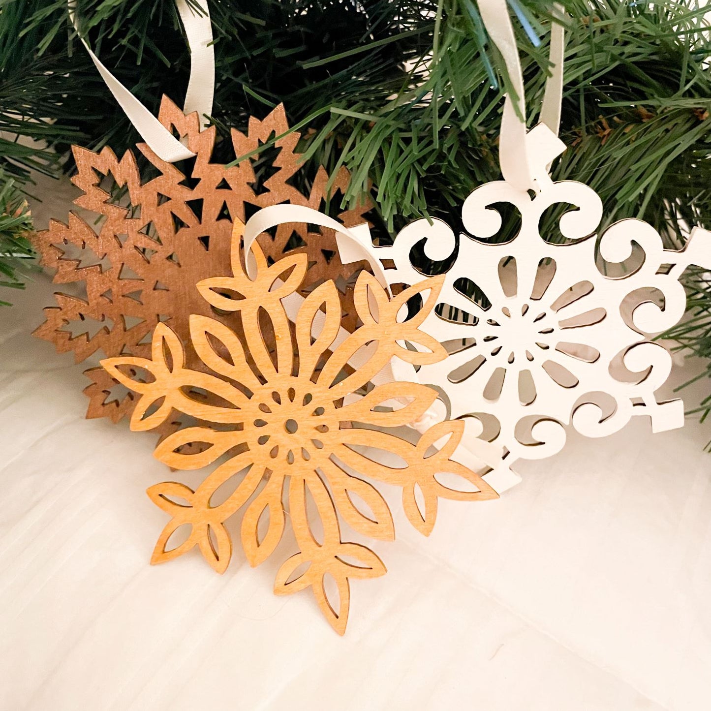 Snowflake Ornaments - Harvest Colors