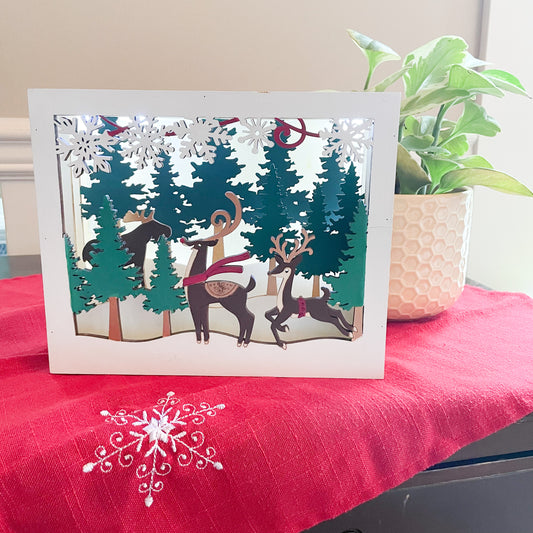 Holiday Light Box - Reindeer Delight