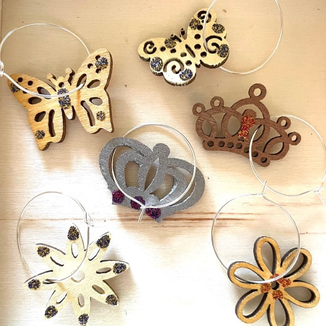 Wine Charms Neutral Colors Katie Weaver Art